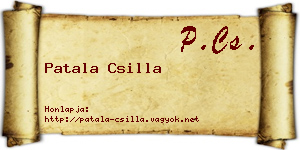 Patala Csilla névjegykártya